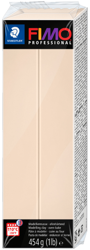 FIMO PROFESSIONAL Pâte à modeler, à cuire au four, beige