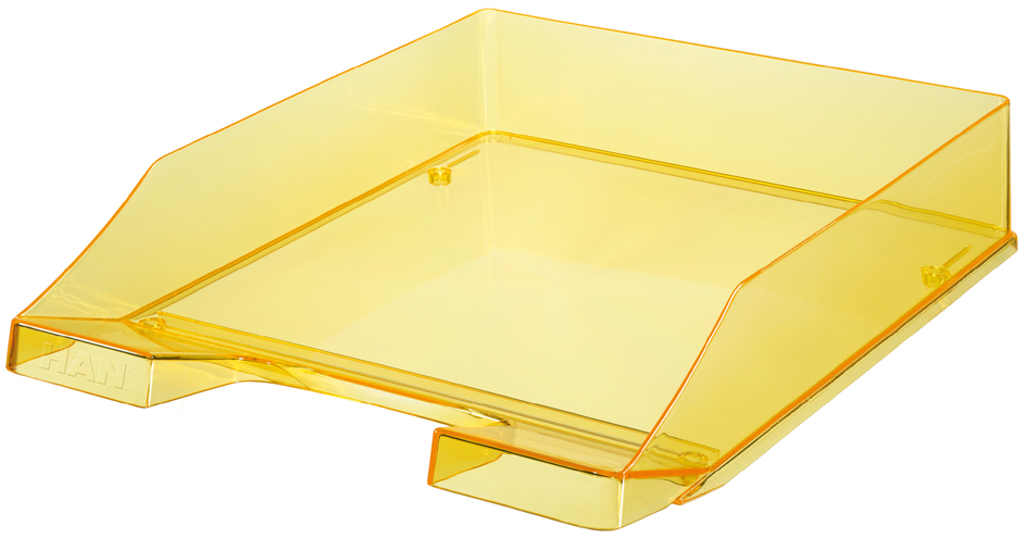 HAN Corbeille à courrier KLASSIK TRANSPARENT, A4, jaune