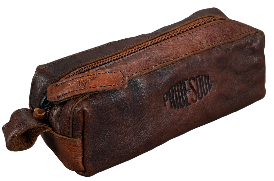 PRIDE&SOUL Trousse, cuir, marron