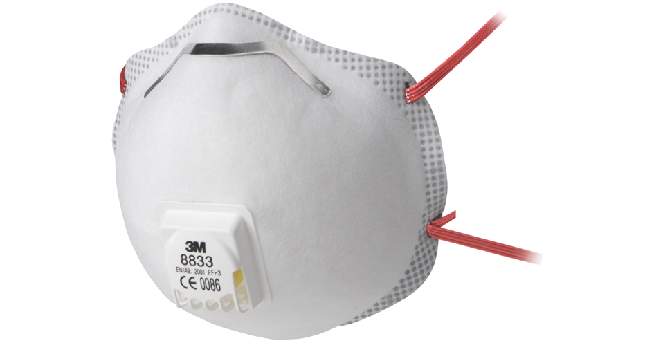 3M masque de protection respiration 8833 - classique,