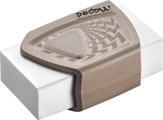 Gomme plastique Precision SMILING PLANET, brun