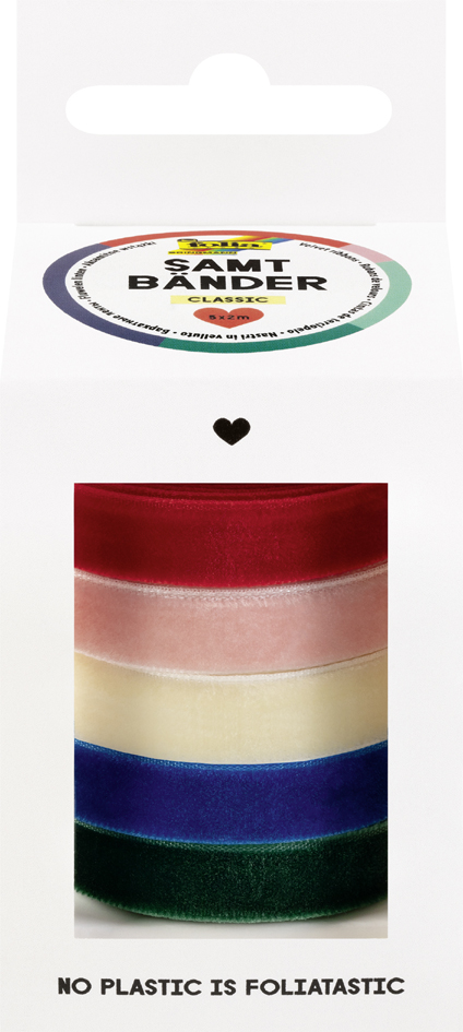 folia Jeu de rubans cadeau CLASSIC, assorti