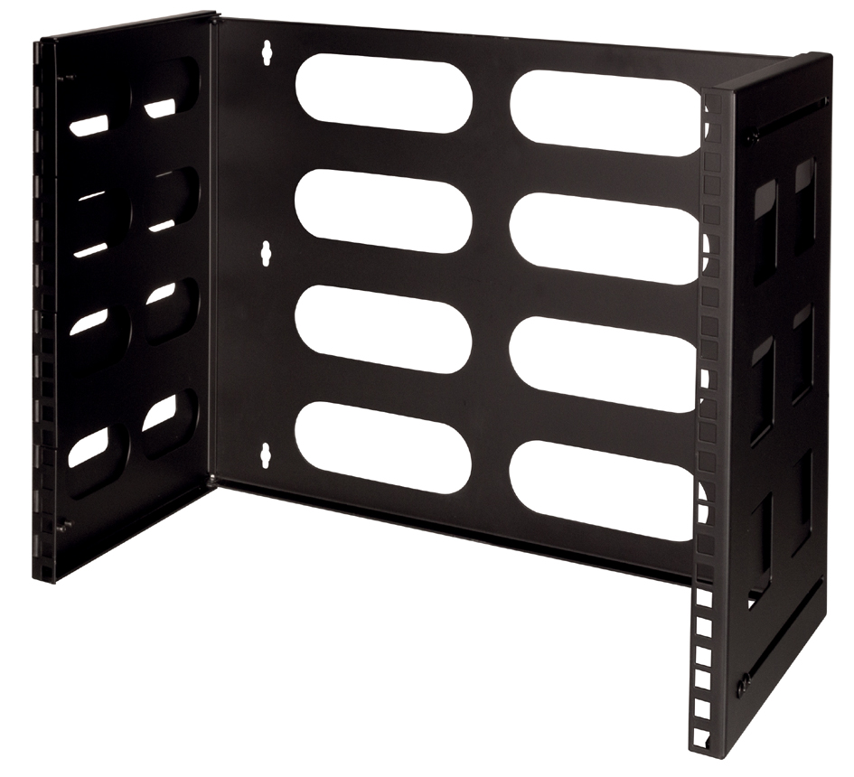 LogiLink Support mural 19', 2 U, noir (RAL9003)