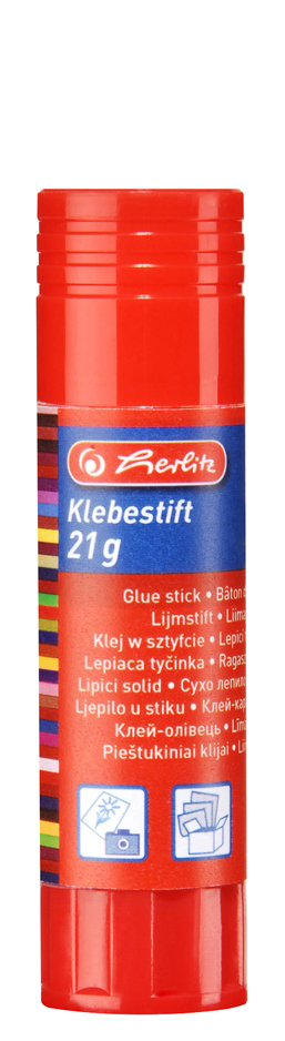 herlitz Bâton de colle, 21 g, sans solvant, incolore