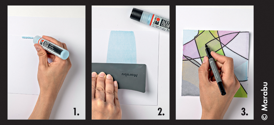 Visuel de référence : montre l'utilisation pas à pas (Pastel)