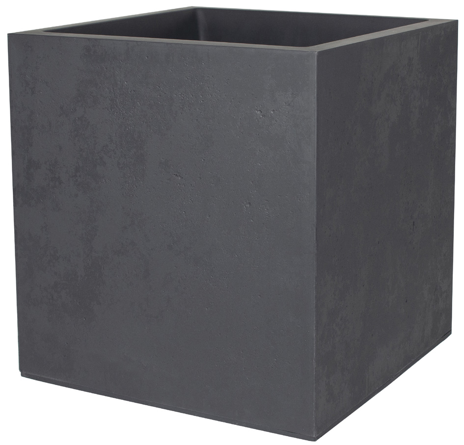 EDA Bac à plantes BASALT double paroi, 395 mm, anthracite