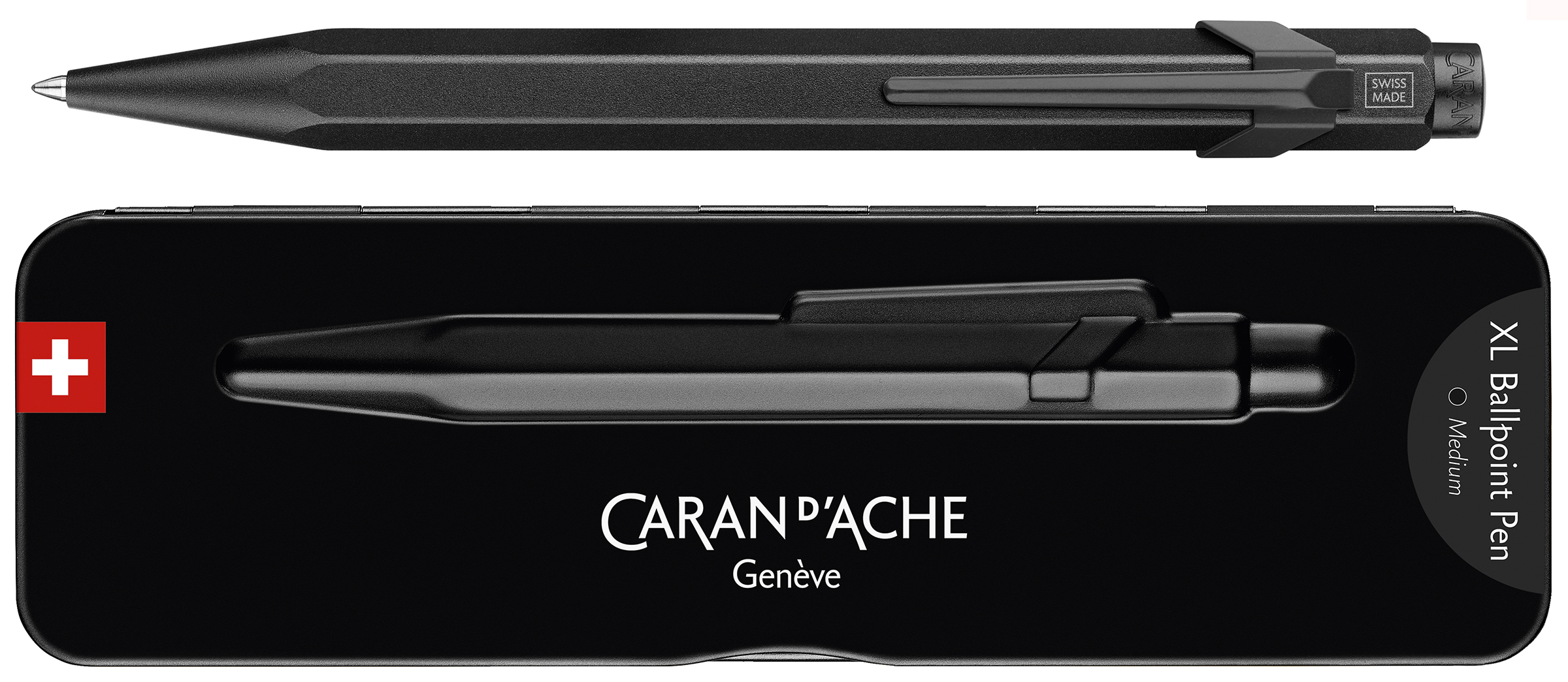 CARAN D'ACHE Stylo à bille 849 XL BLACK CODE, noir