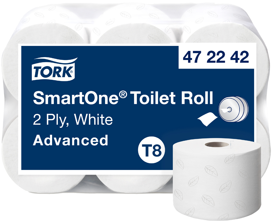 TORK Papier toilette grand rouleau SmartOne 2 couches, 207 m