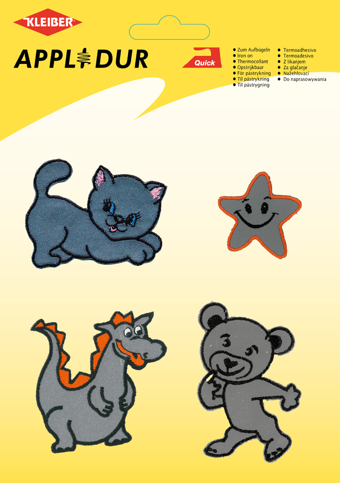 KLEIBER Assortiment d'applications 'Reflective Animal'