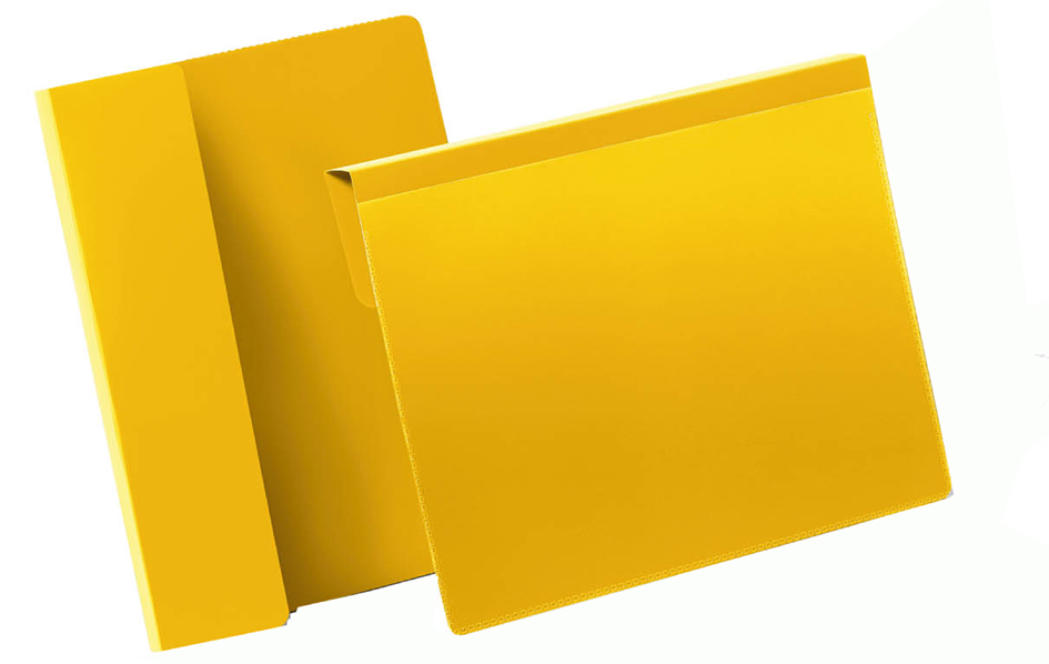 DURABLE Pochette d'identification, en-tête pliant, jaune