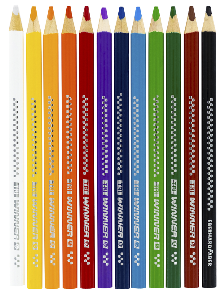 Crayon de couleur triangulaire TRI WINNER