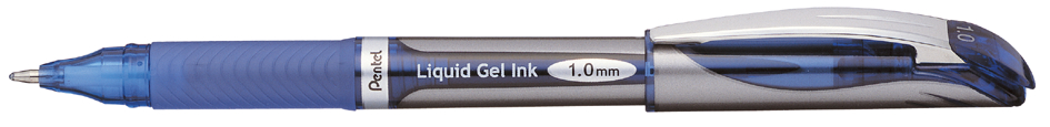 Pentel Stylo roller à encre gel EnerGel BL57, bleu