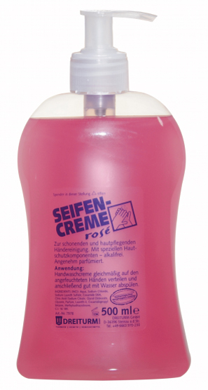 DREITURM Savon liquide rose, 500 ml, bouteille distributrice