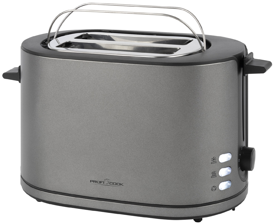 PROFI COOK Grille-pain 2 tranches PC-TA 1291, graphite