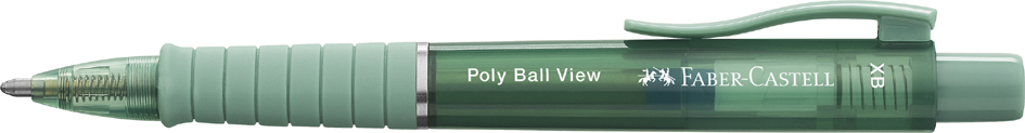Stylo à bille rétractable POLY BALL VIEW, vert
