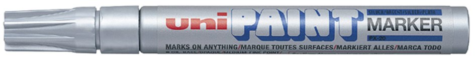 uni-ball Marqueur permanent PAINT PX20, argent