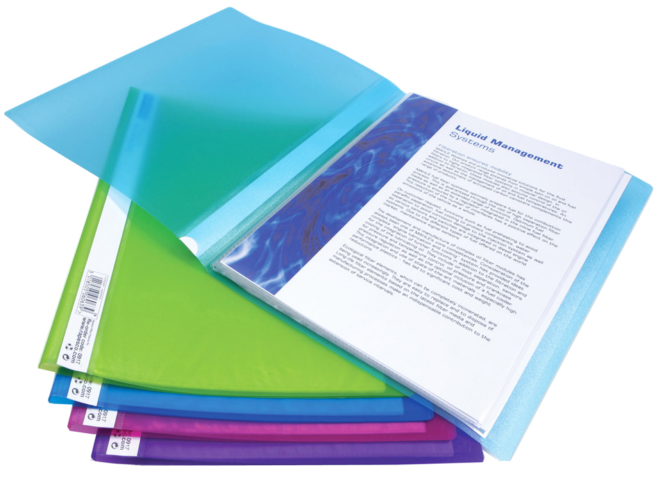 RAPESCO Protège-documents, A4, PP, 20 pochettes, assorti