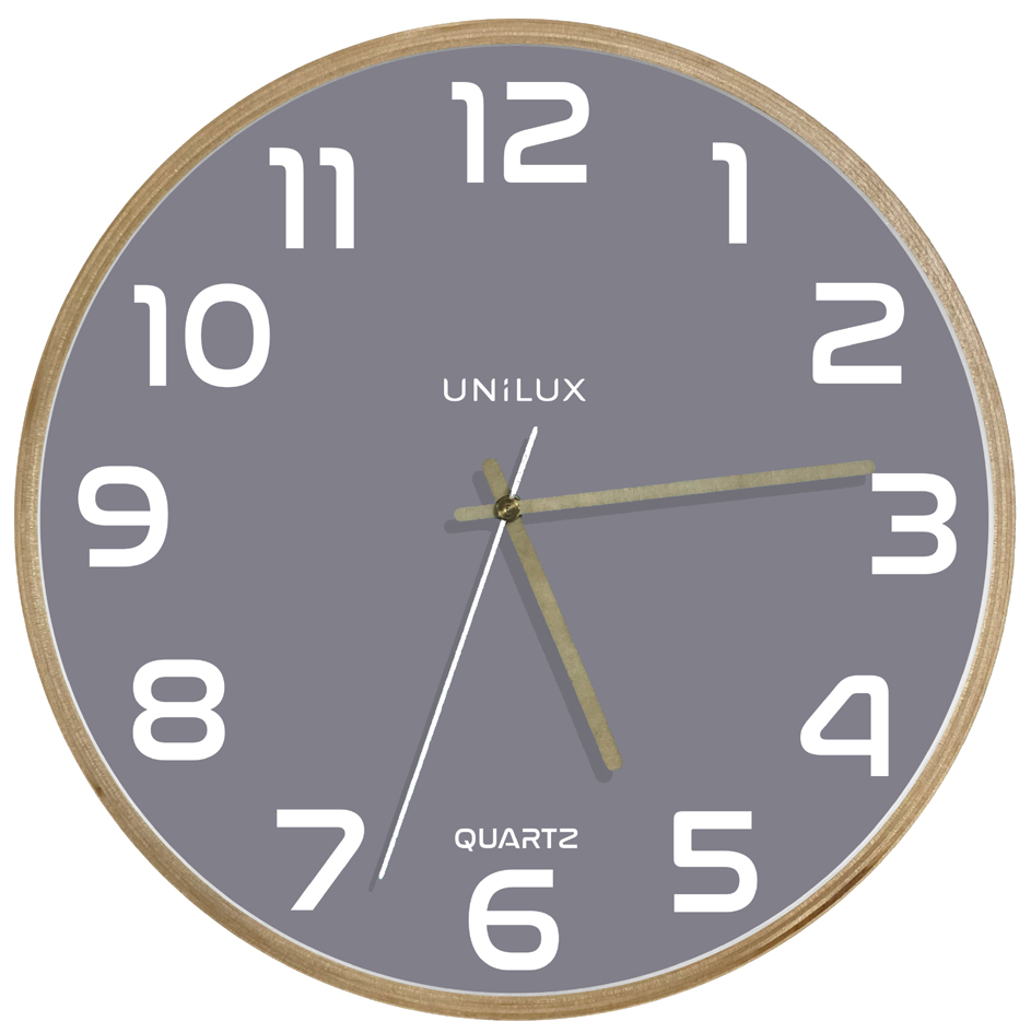 UNiLUX Horloge murale à quartz 'BALTIC', gris