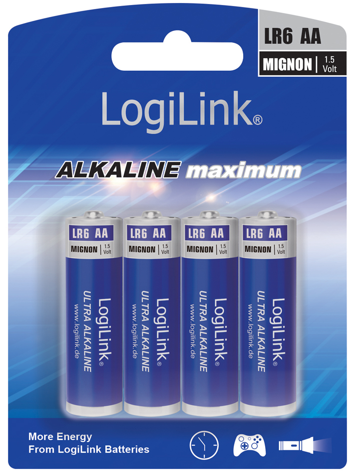Pile alcaline "Ultra Power", Mignon AA, blister de 4