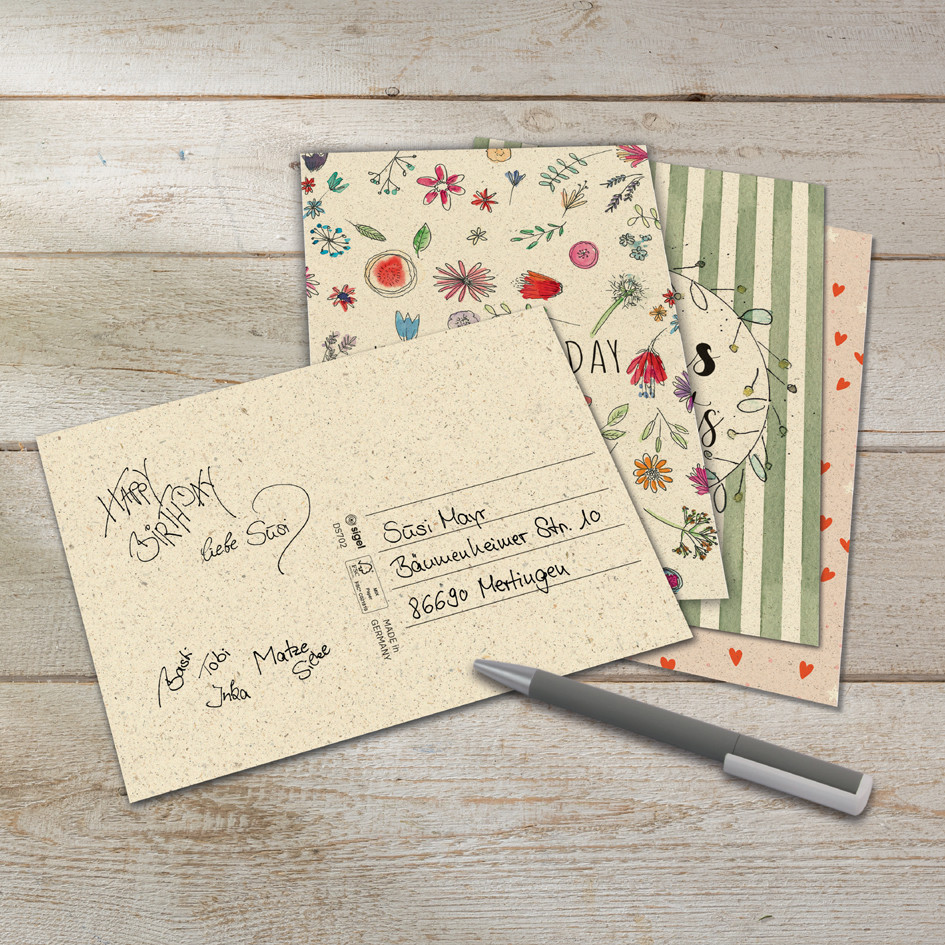 Sets cartes d'anniversaire, postal