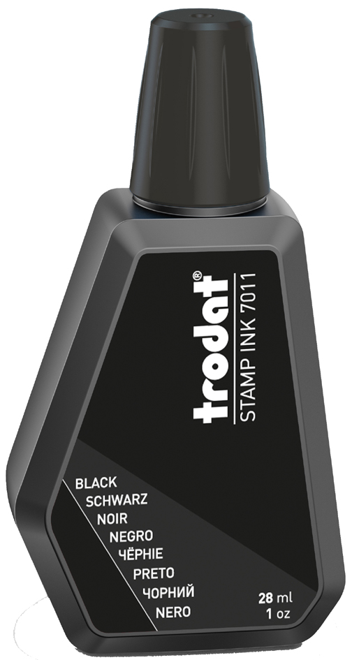 trodat Encre pour tampon encreur '7011', 28 ml, noir