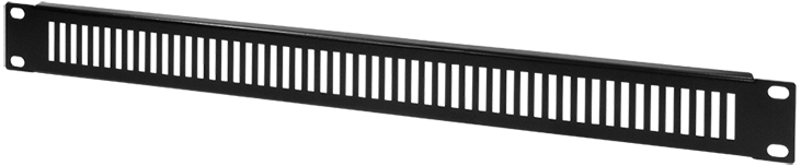 LogiLink Plaque obturatrice 19', 1 U, noir (RAL9005)