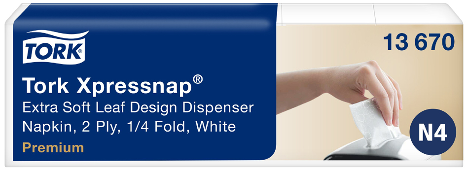 TORK Xpressnap Serviette, 213 x 330 mm, blanc