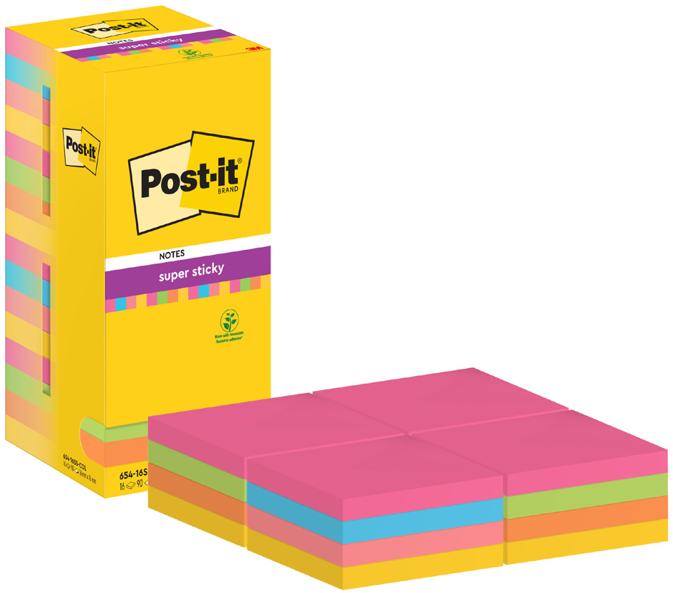 Visuel de référence : bloc-note adhésif super sticky notess (654-16SS-COL)