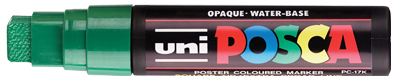 POSCA Marqueur à pigment PC-17K, vert foncé