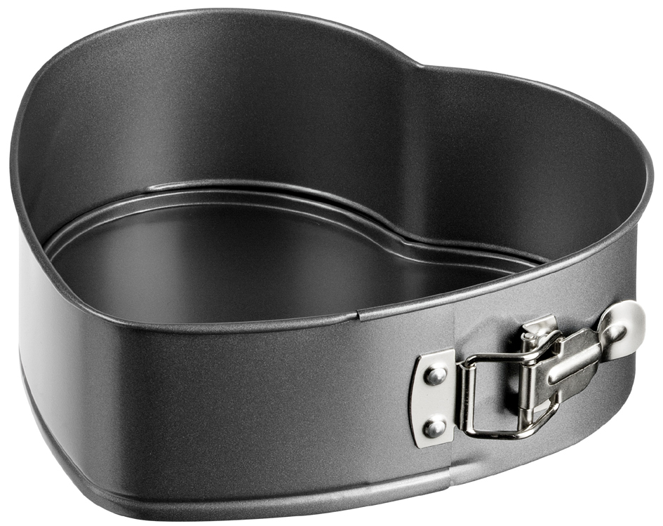 GastroMax Moule à manqué coeur, en acier carbone, gris