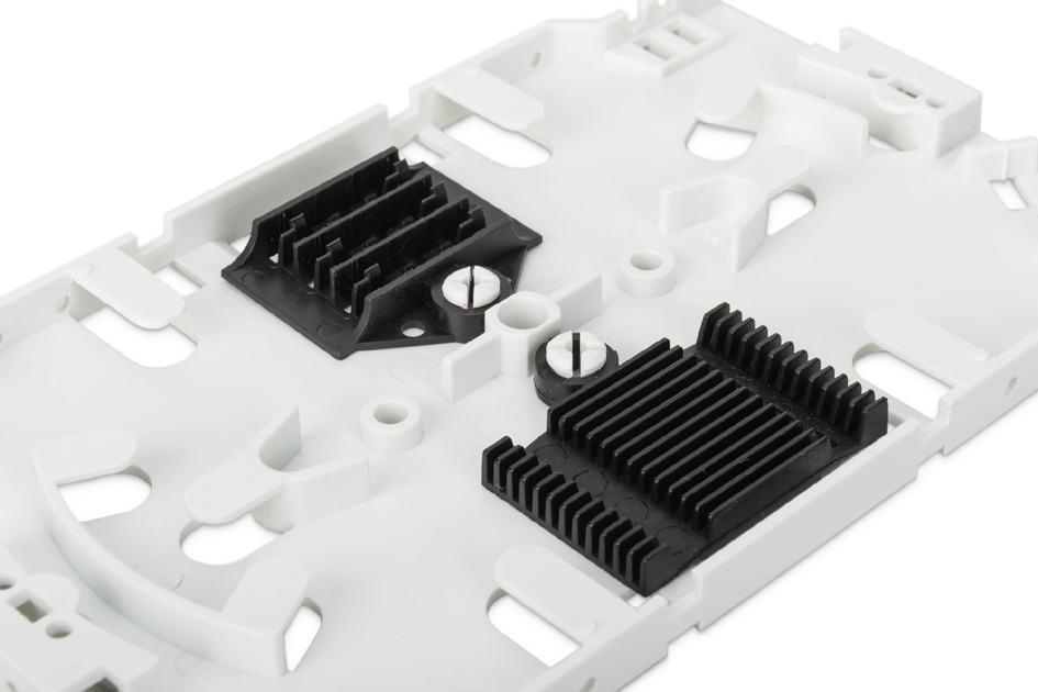 Cassette d'épissure fibres optiques pour 12 fibres, vue détaillée