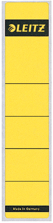 LEITZ Etiquette pour dos de classeur, 39 x 192 mm, jaune