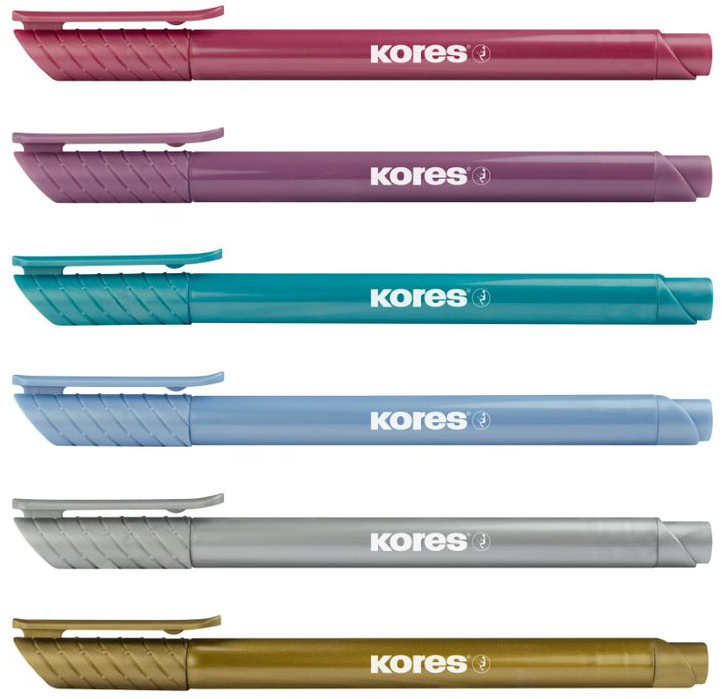 Feutre Brush Tip Marker "Metallic Style", couleurs