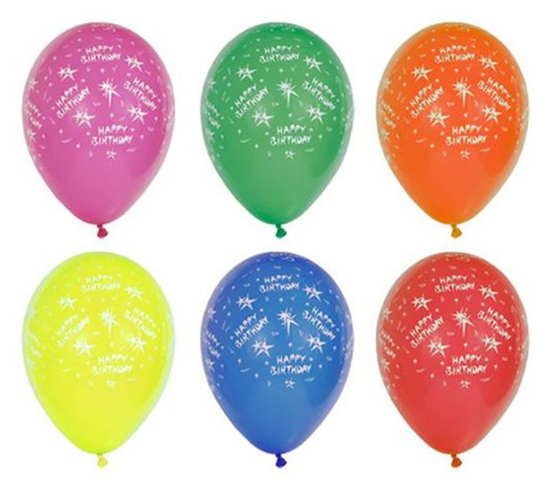 PAPSTAR Ballon de baudruche 'Happy Birthday', assorti