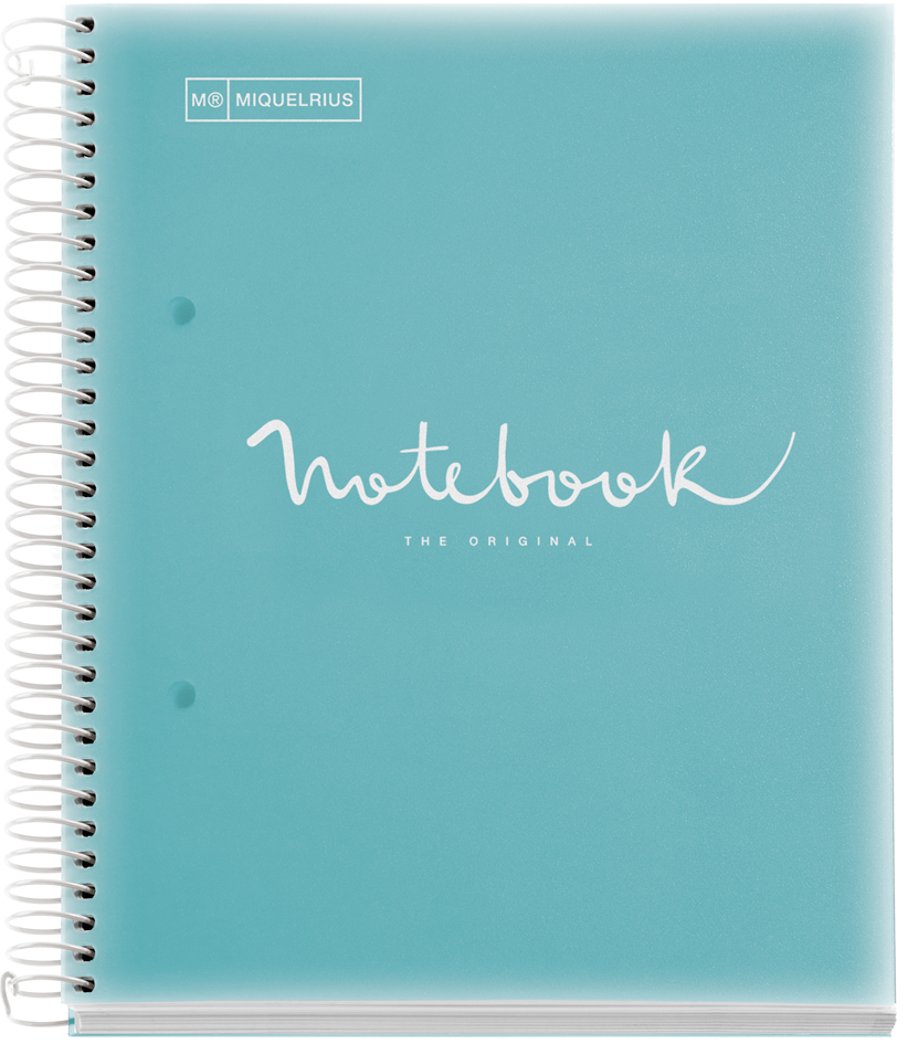 MIQUELRIUS Cahier à spirale 'Notebook EMOTIONS', A5, bleu