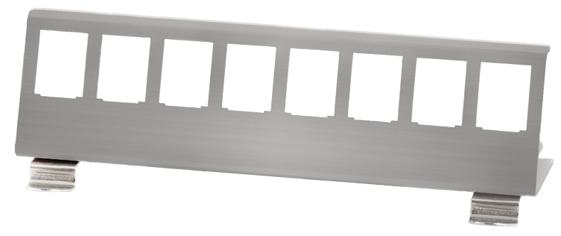 LogiLink Support de fixation pour 8 modules Keystone, inox