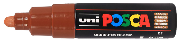 POSCA Marqueur à pigment PC-7M, marron