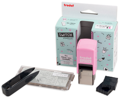 Kit tampon à motif "Switch", emballage