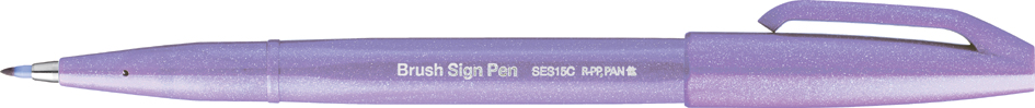 PentelArts Stylo feutre Brush Sign Pen SES15, lilas