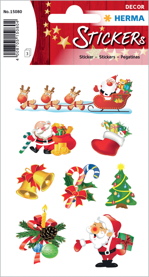 HERMA Sticker de Noël DECOR 'Père Noël'