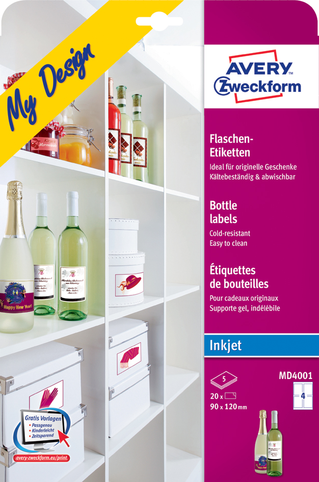 Etiquettes pour bouteille