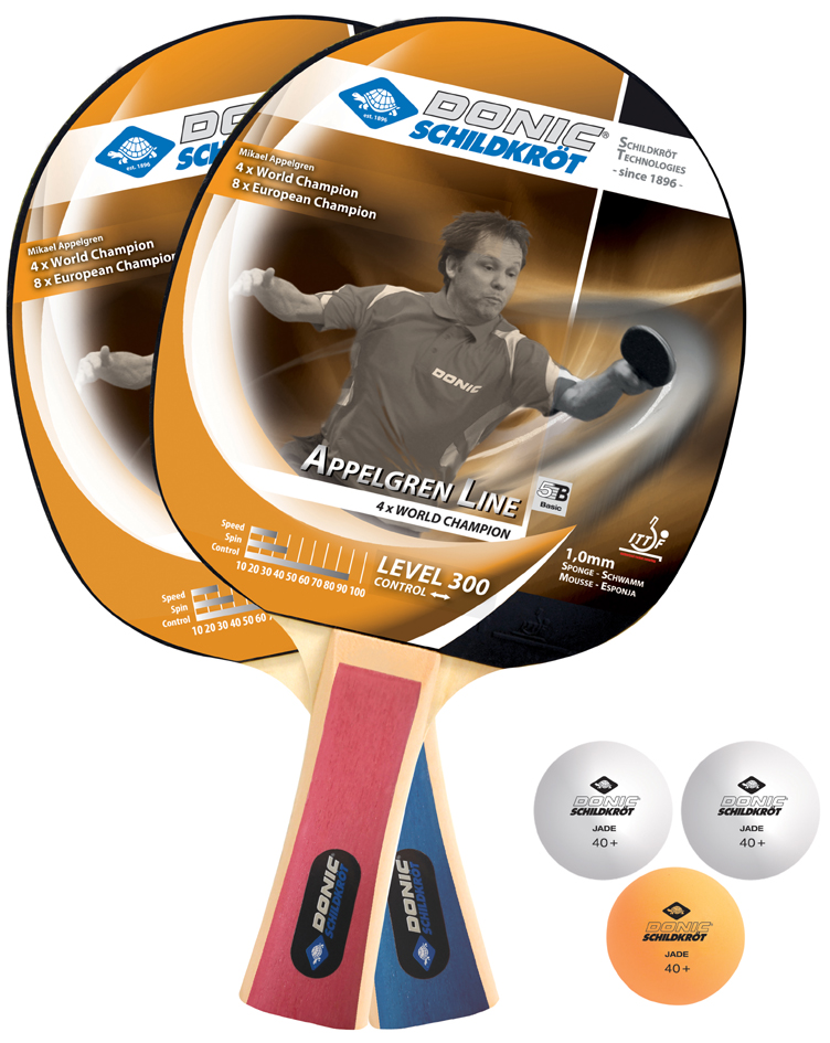 Kit de tennis de table "Appelgren 300", contenu