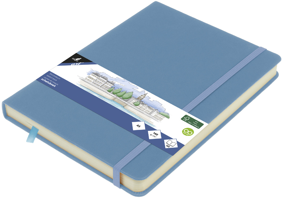 kangaro Cahier de croquis, 160 pages, A4, sky blue