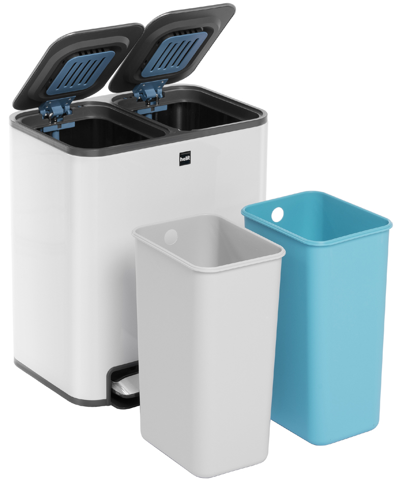 Poubelles de tri sélectif, métal
