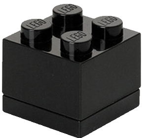 LEGO Boîte à snack MINI BOX 4, 60 ml, noir
