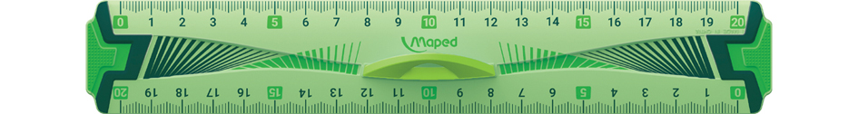 Maped Règle plate Flex,200 mm, en plastique, avec poignée
