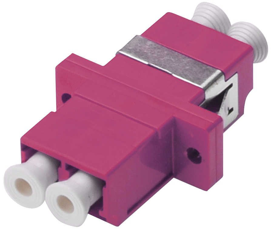 DIGITUS Coupleur fibre optique, LC-LC, Duplex, Multimode OM4