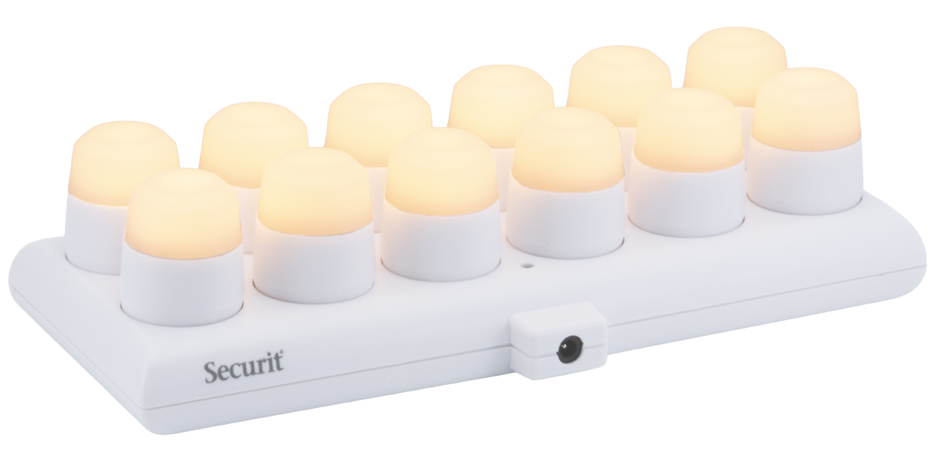 Set de bougies LED rechargeables AMSTERDAM - blanc chaud
