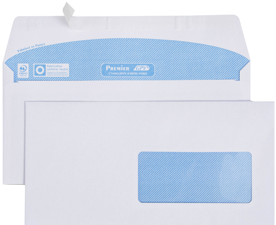 Enveloppes Premier Numérique, 110 x 220 mm, avec fenêtre