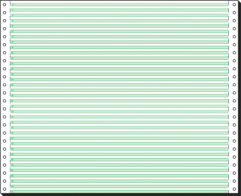 Papier listing ligné
